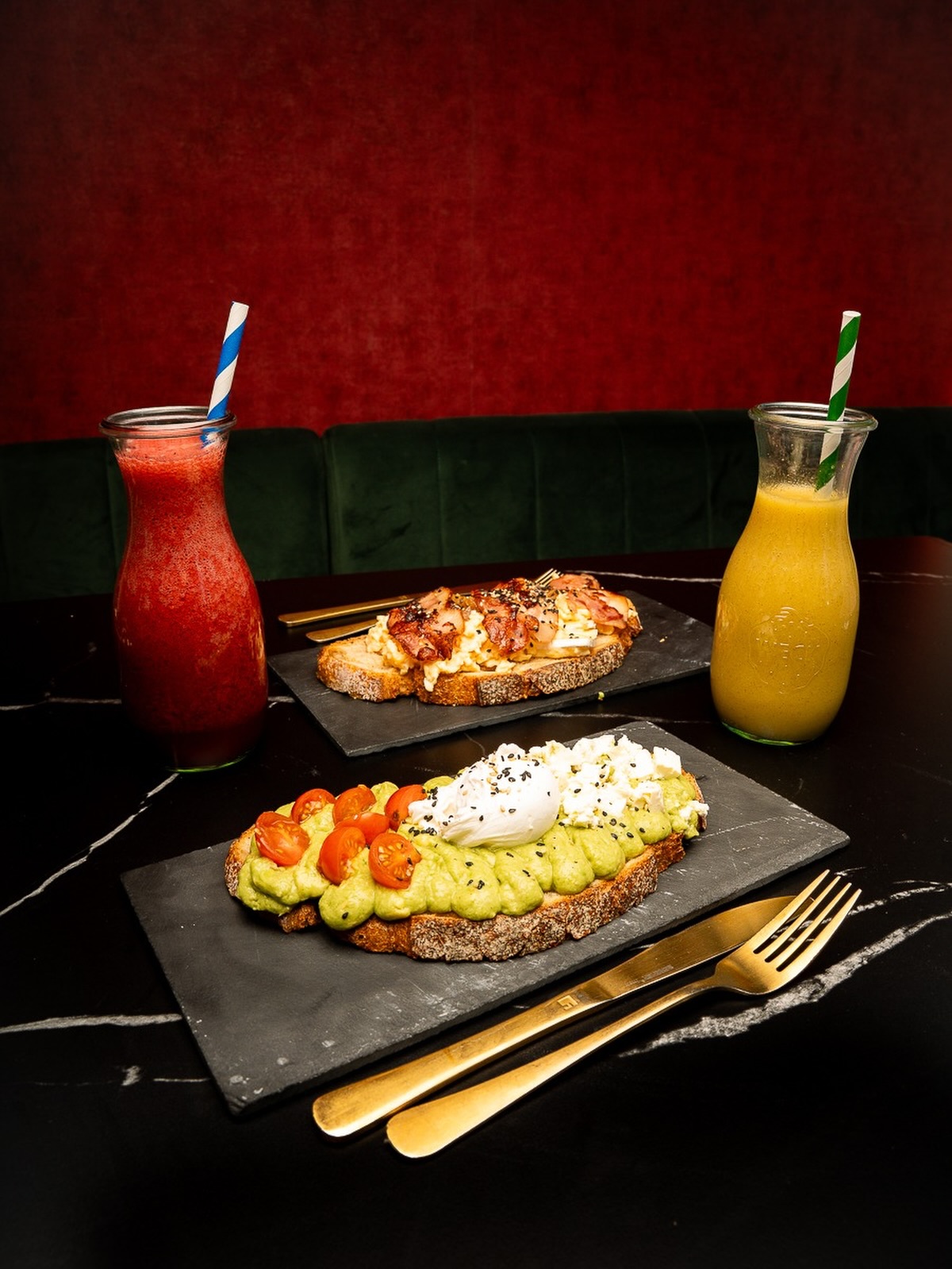 Fresh brunch plate at L’Adresse